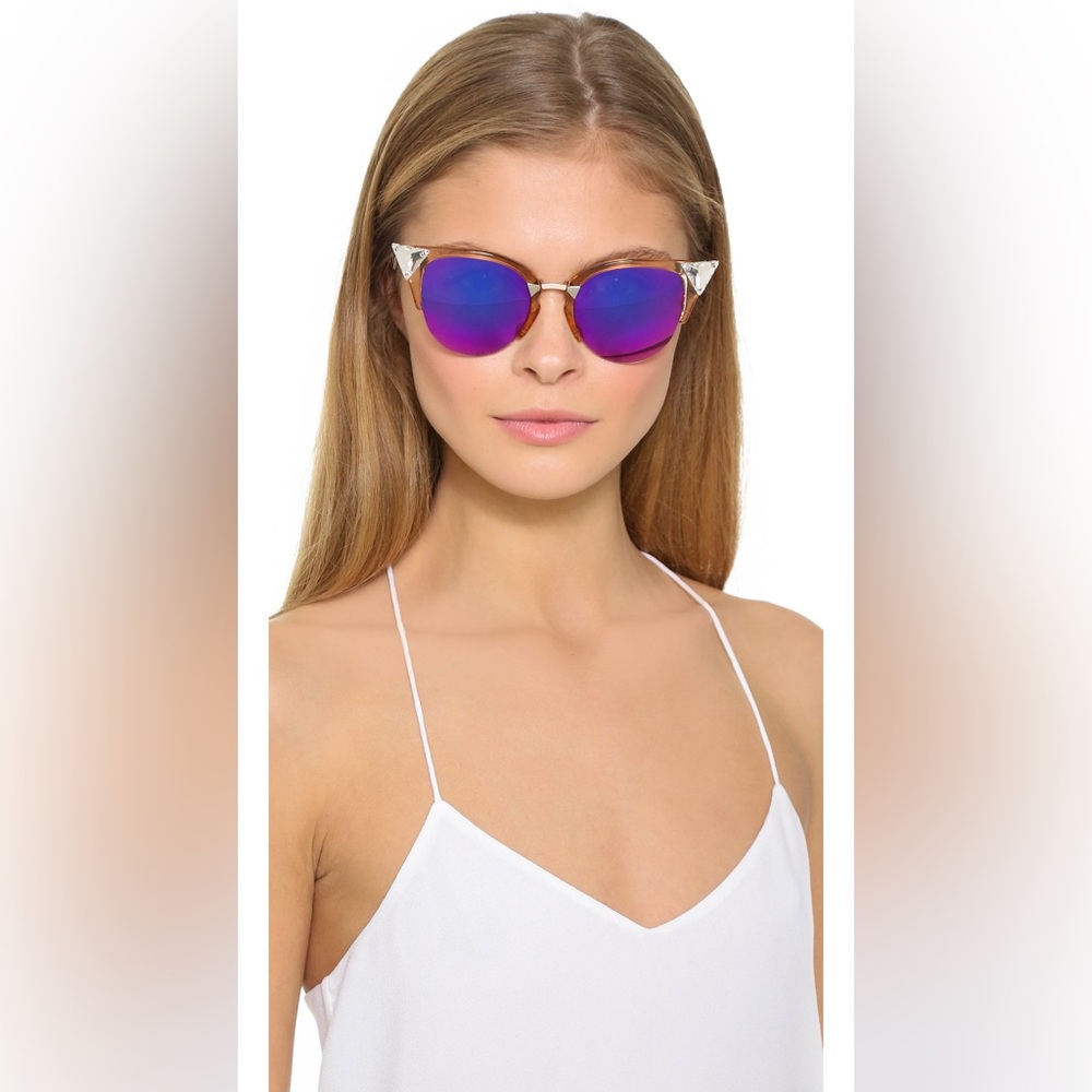 Fendi Iridia New Crystal Corner Sunglasses